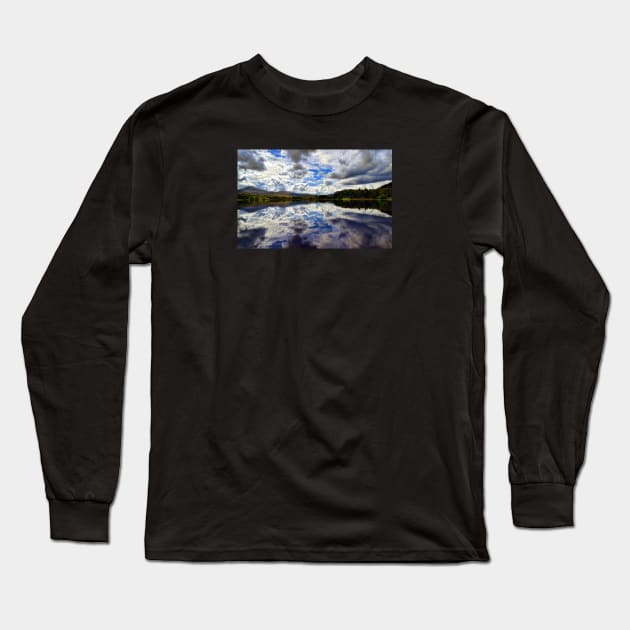 Loch Rannoch-Reflections -Highlands of Scotland. Long Sleeve T-Shirt by dhphotography